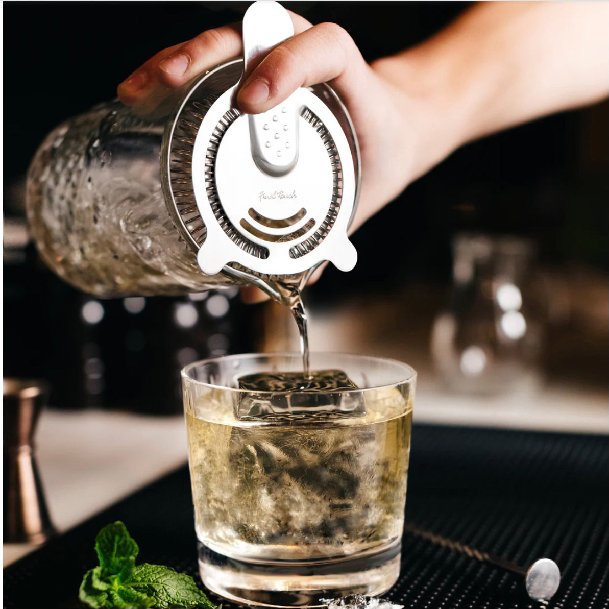Pichet Avec Recette Cocktail 2L En Verre Blanc - Idéal Pour Boissons Et Cocktails