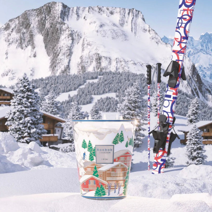 Baobab Bougie "I Love Ski"